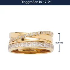Ring SARAH 18 gold*LEONARDO Hot