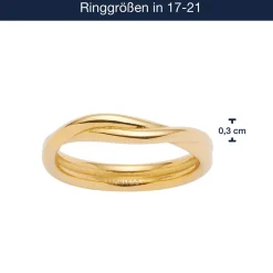 Ring TWISTER 18 gold CIAO*LEONARDO New