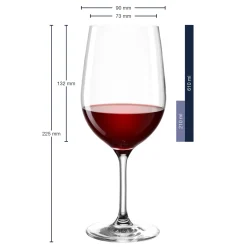 Rotweinglas CIAO+ 610 ml mit persönlicher Gravur*LEONARDO Discount