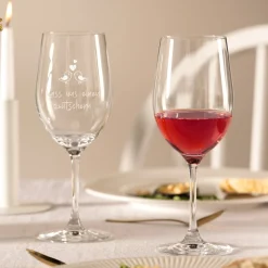 Rotweinglas CIAO+ 430 ml mit persönlicher Gravur*LEONARDO New