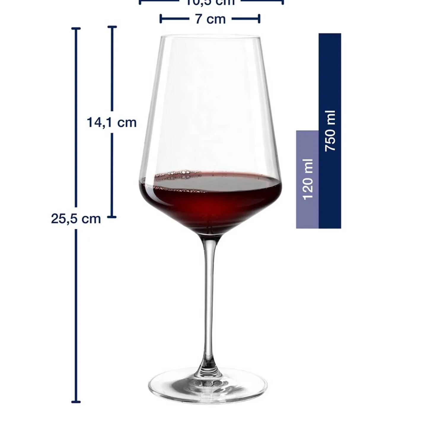 Rotweinglas PUCCINI 750 ml 6er-Set*LEONARDO