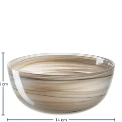 Schale ALABASTRO 14 cm beige/schwarz*LEONARDO Clearance