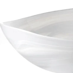 Schale ALABASTRO 32 cm weiß oval*LEONARDO Discount