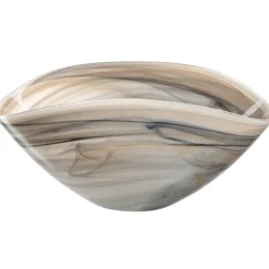 Schale ALABASTRO 27 cm x 15 cm beige/schwarz*LEONARDO Discount