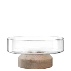 Schale LEGNO 27 cm auf Holzsockel*LEONARDO Sale