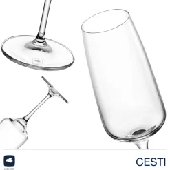 Sektglas CESTI 240 ml 6er-Set + Poliertuch*LEONARDO Online