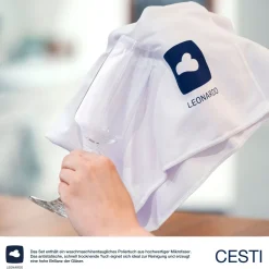 Sektglas CESTI 240 ml 6er-Set + Poliertuch*LEONARDO Online