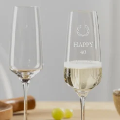 Sektglas CESTI 240 ml mit persönlicher Gravur*LEONARDO