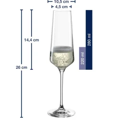 Sektglas PUCCINI 280 ml 6er-Set*LEONARDO