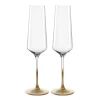 Sektglas PUCCINI 280 ml gold 2er-Set*LEONARDO Best