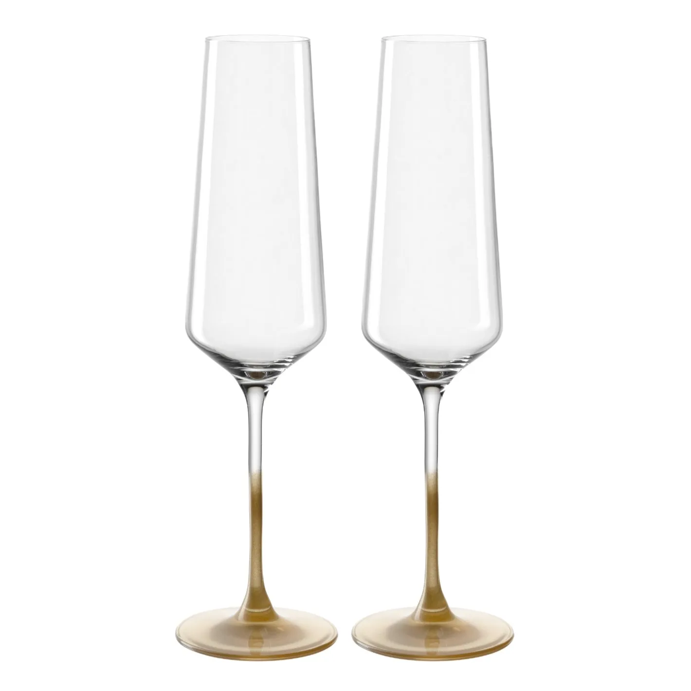 Sektglas PUCCINI 280 ml gold 2er-Set*LEONARDO Best