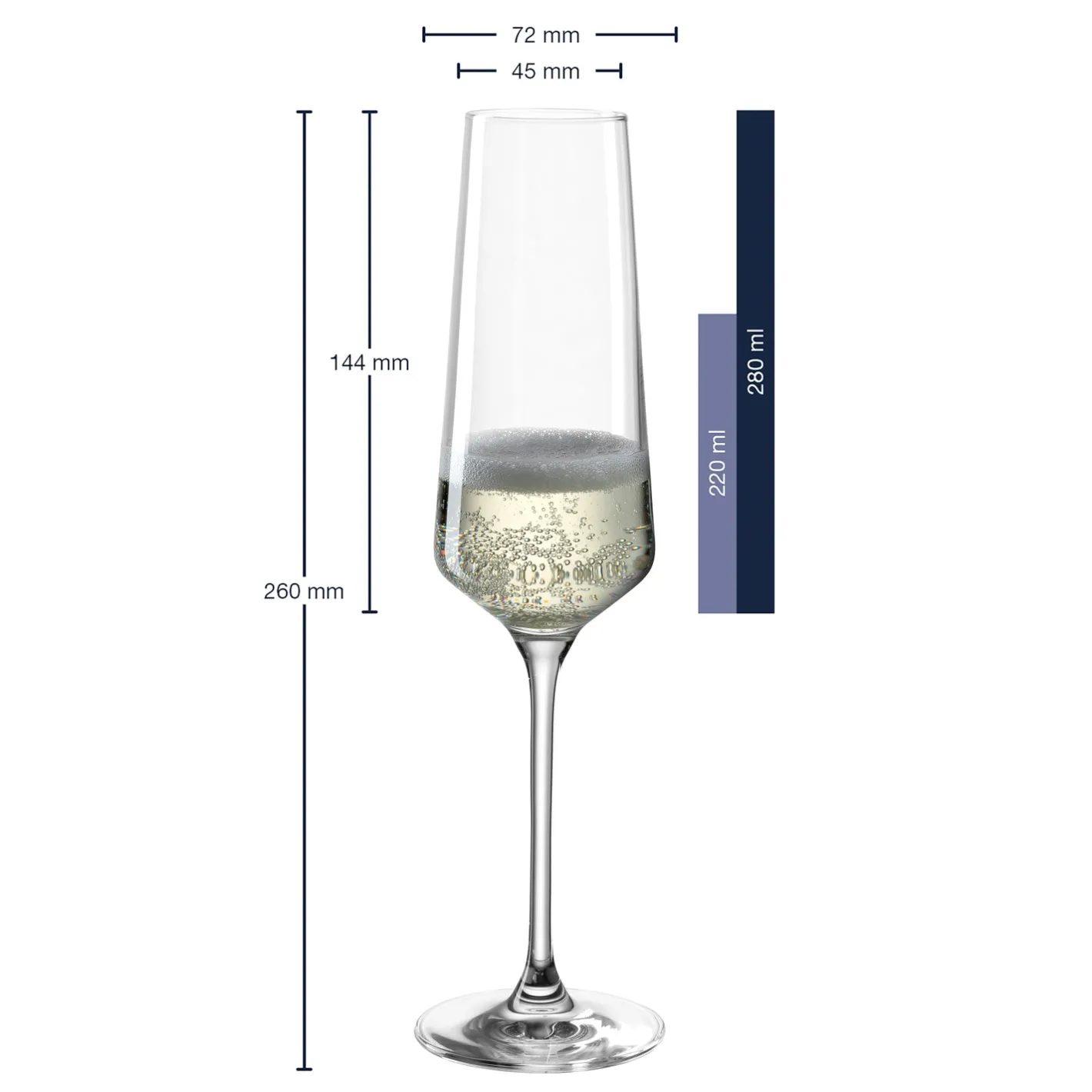Sektglas PUCCINI 280 ml mit persönlicher Gravur*LEONARDO Sale