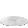 Servierplatte TURN 33 cm weiß Marmoroptik*LEONARDO Online