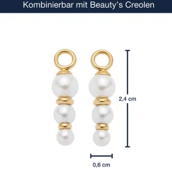 Set/2 Anhänger JUSTINE gold Beauty's*LEONARDO Clearance
