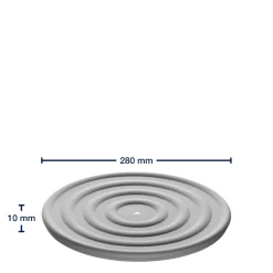 Silikondeckel CUCINA 28 cm grau*LEONARDO Discount