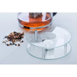 Stövchen SCALDINO handgefertigt aus Glas*LEONARDO