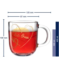 Tasse EMOZIONE 400 ml gelb 'Beste Oma'*LEONARDO Sale