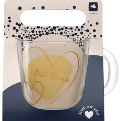 Tasse EMOZIONE 400 ml gelb 'Beste Oma'*LEONARDO Sale