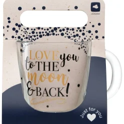 Tasse EMOZIONE 400 ml 'Love you to the moon and back'*LEONARDO Hot
