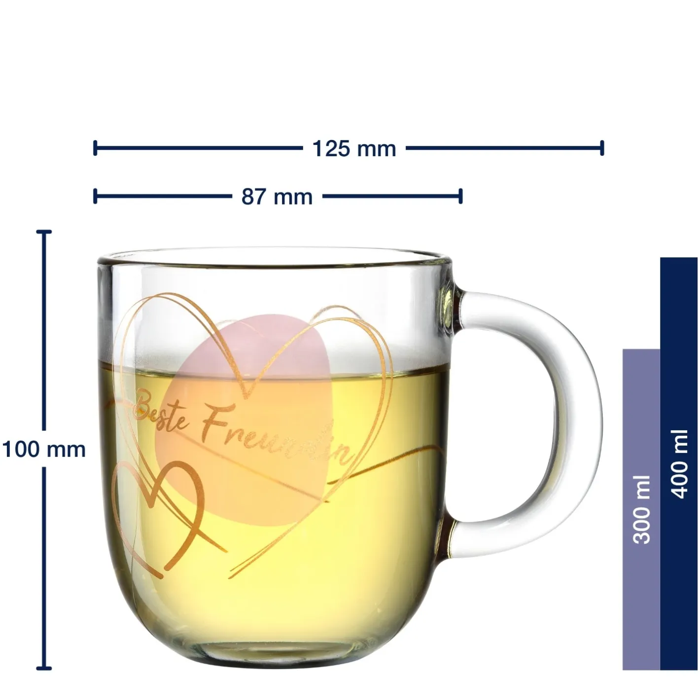Tasse EMOZIONE 400 ml rosé 'Beste Freundin'*LEONARDO Online