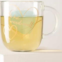 Tasse EMOZIONE 400 ml türkis 'Du bist wundervoll'*LEONARDO Hot