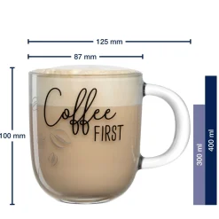 Tasse UFFICIO 400 ml 'Coffee FIRST'*LEONARDO