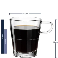 Tassen/Löffel SENSO 250 ml 4-teilig*LEONARDO Outlet