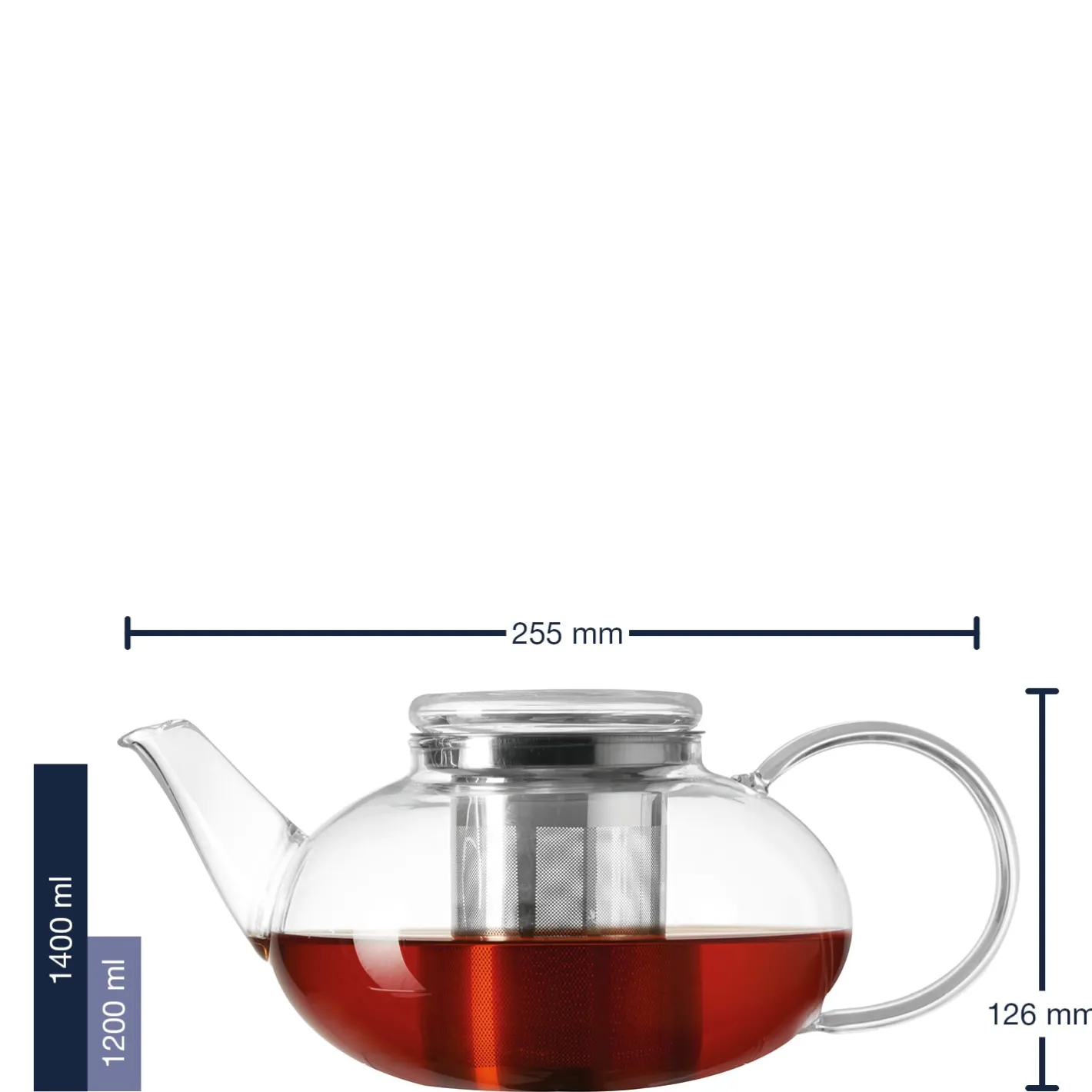 Teekanne MOON 1,2 l*LEONARDO Discount