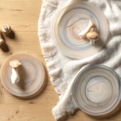 Teller ALABASTRO 21 cm beige/schwarz*LEONARDO Sale