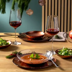 Teller 27cm rot AUTENTICO*LEONARDO Sale