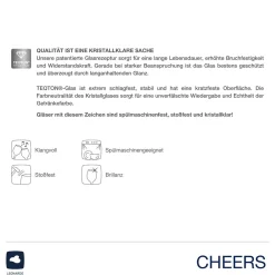 Tischlicht CHEERS 12,5 cm rot mit persönlicher Gravur*LEONARDO Online