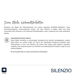 Tischlicht SILENZIO 9 cm grau*LEONARDO Best