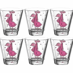 Trinkglas BAMBINI 215 ml Flamingo 6er-Set*LEONARDO Hot