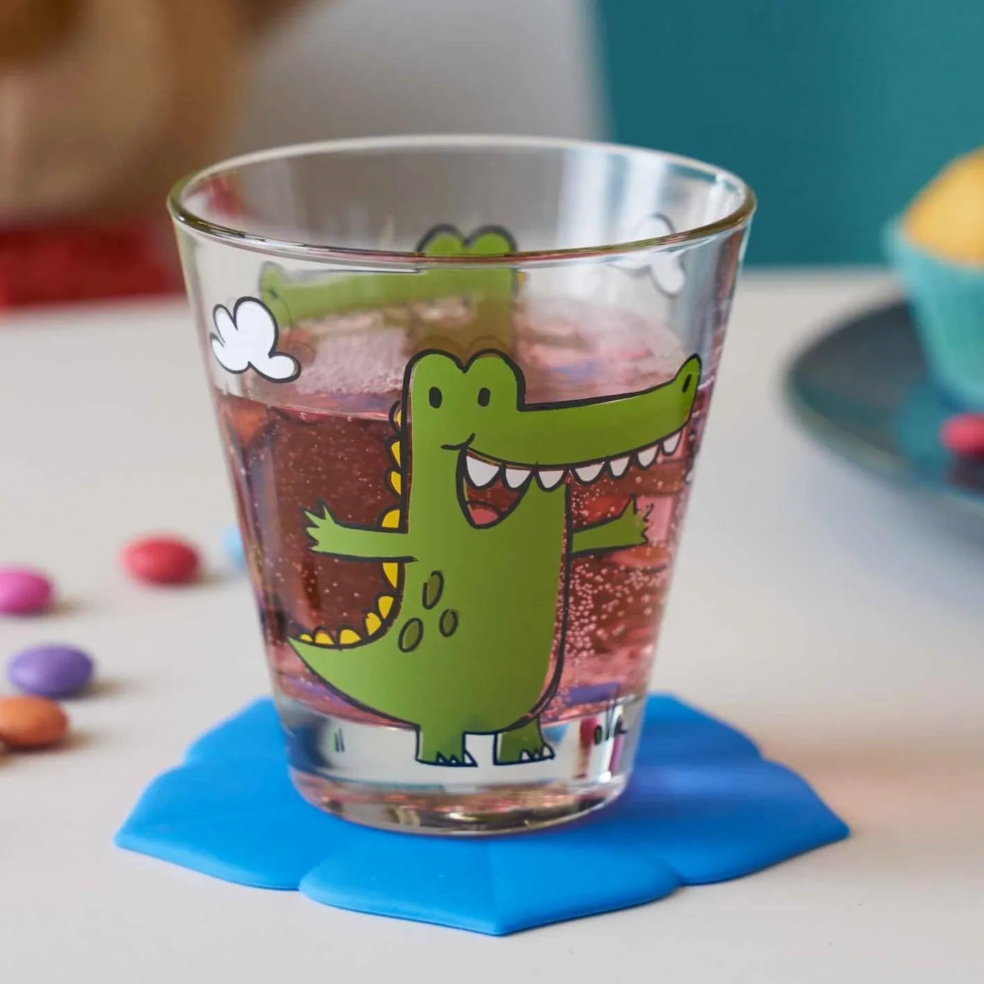 Trinkglas BAMBINI 215 ml Krokodil 6er-Set*LEONARDO