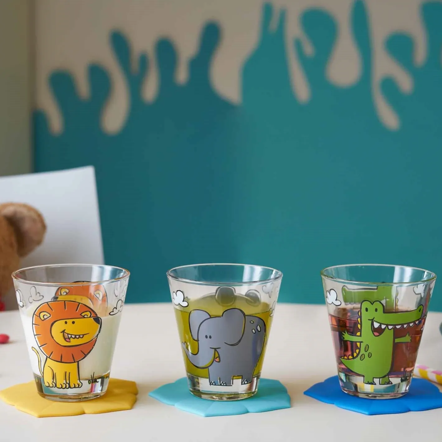 Trinkglas BAMBINI 215 ml Krokodil 6er-Set*LEONARDO