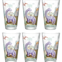 Trinkglas BAMBINI AVVENTURA 300ml Dino 6er-Set*LEONARDO