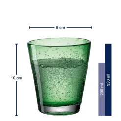 Trinkglas BURANO 330 ml grün 6er-Set*LEONARDO Clearance