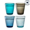 Trinkglas BURANO 330 ml kalte Farben 4er-Set*LEONARDO Best