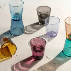 Trinkglas BURANO 330 ml kalte Farben 4er-Set*LEONARDO Best