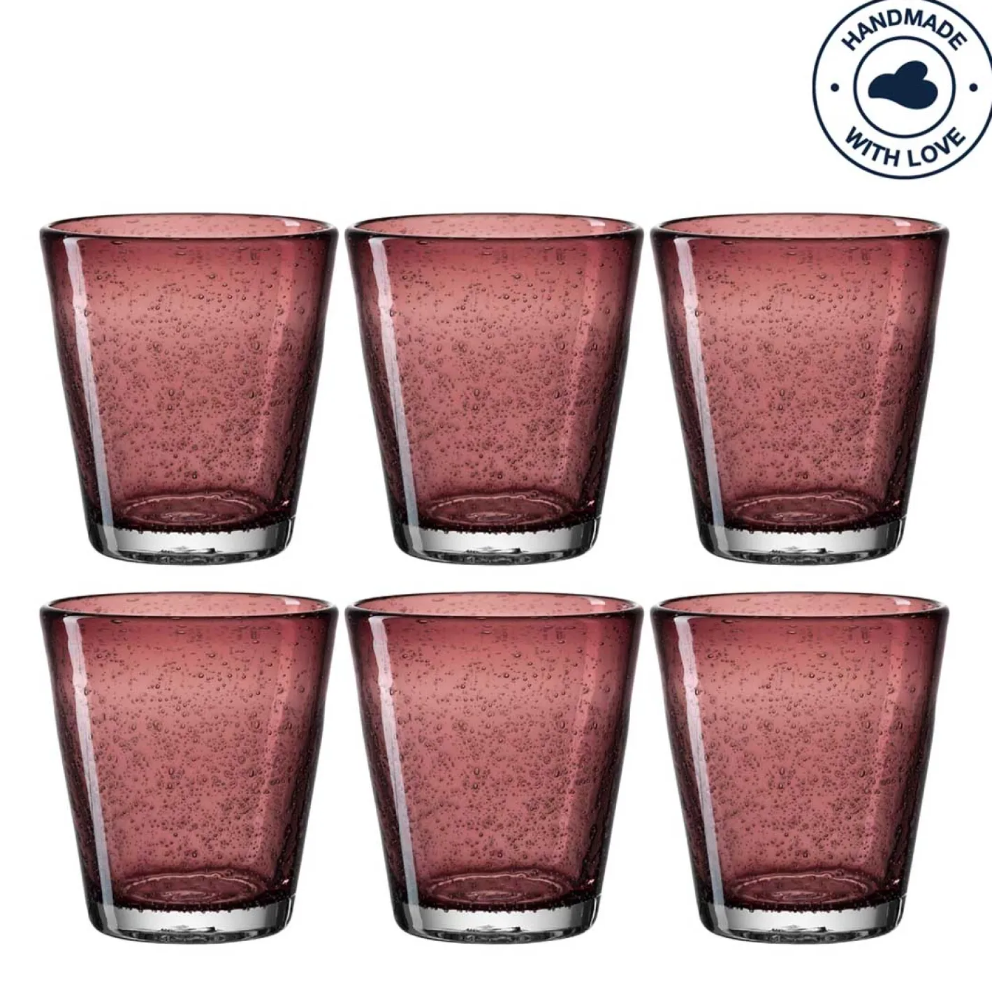 Trinkglas BURANO 330 ml viola 6er-Set*LEONARDO New