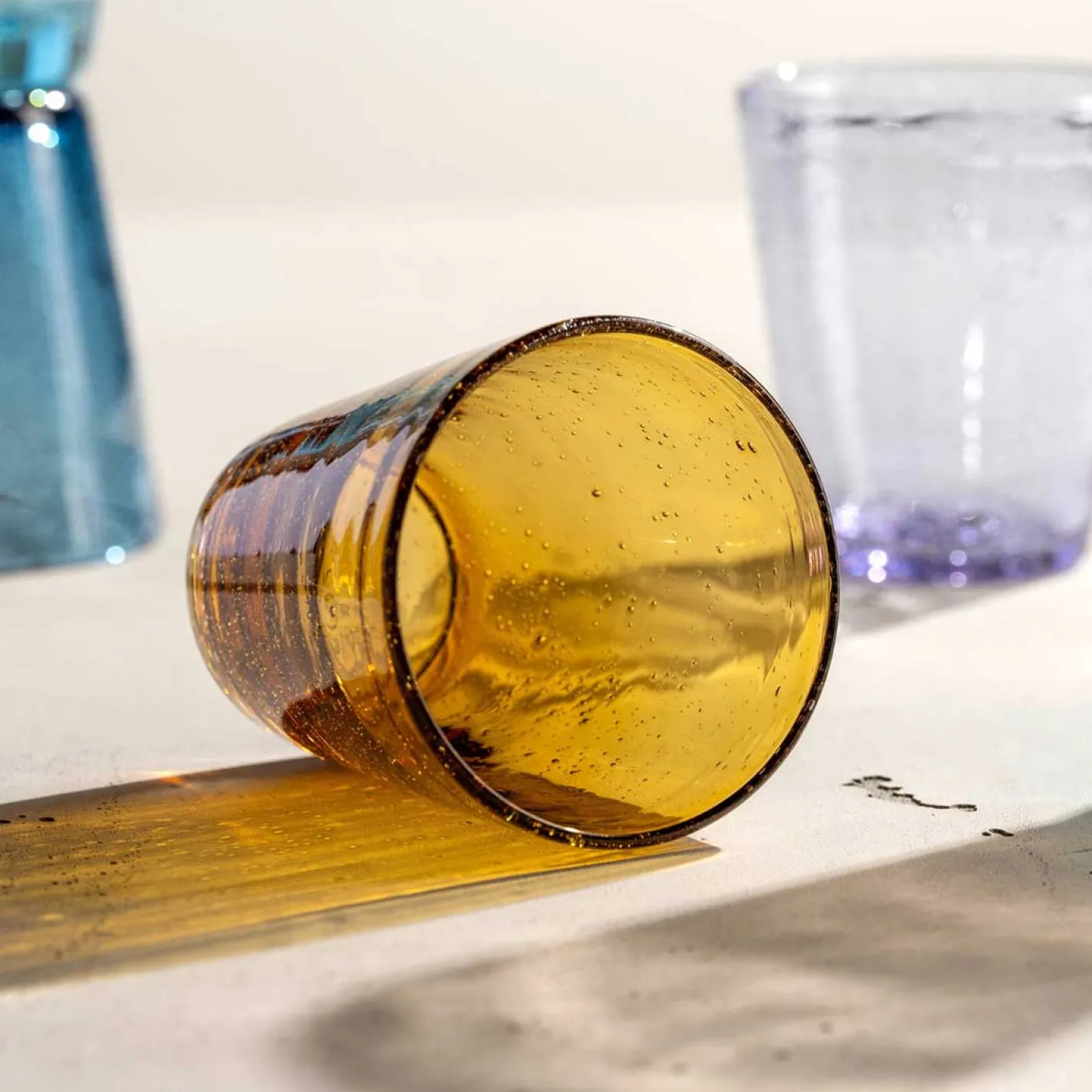 Trinkglas BURANO 330 ml warme Farben 4er-Set*LEONARDO Hot