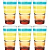 Trinkglas EVENT 330 ml bunt gestreift 6er-Set*LEONARDO Online