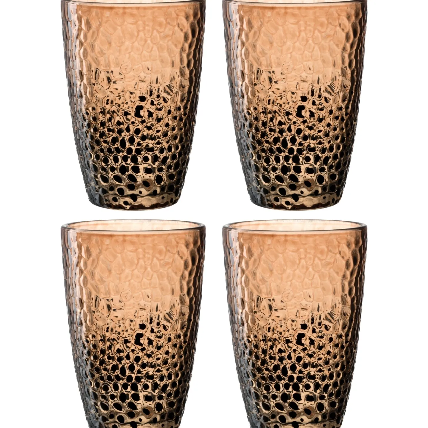 Trinkglas MATERA 340ml beige 4er-Set*LEONARDO Best