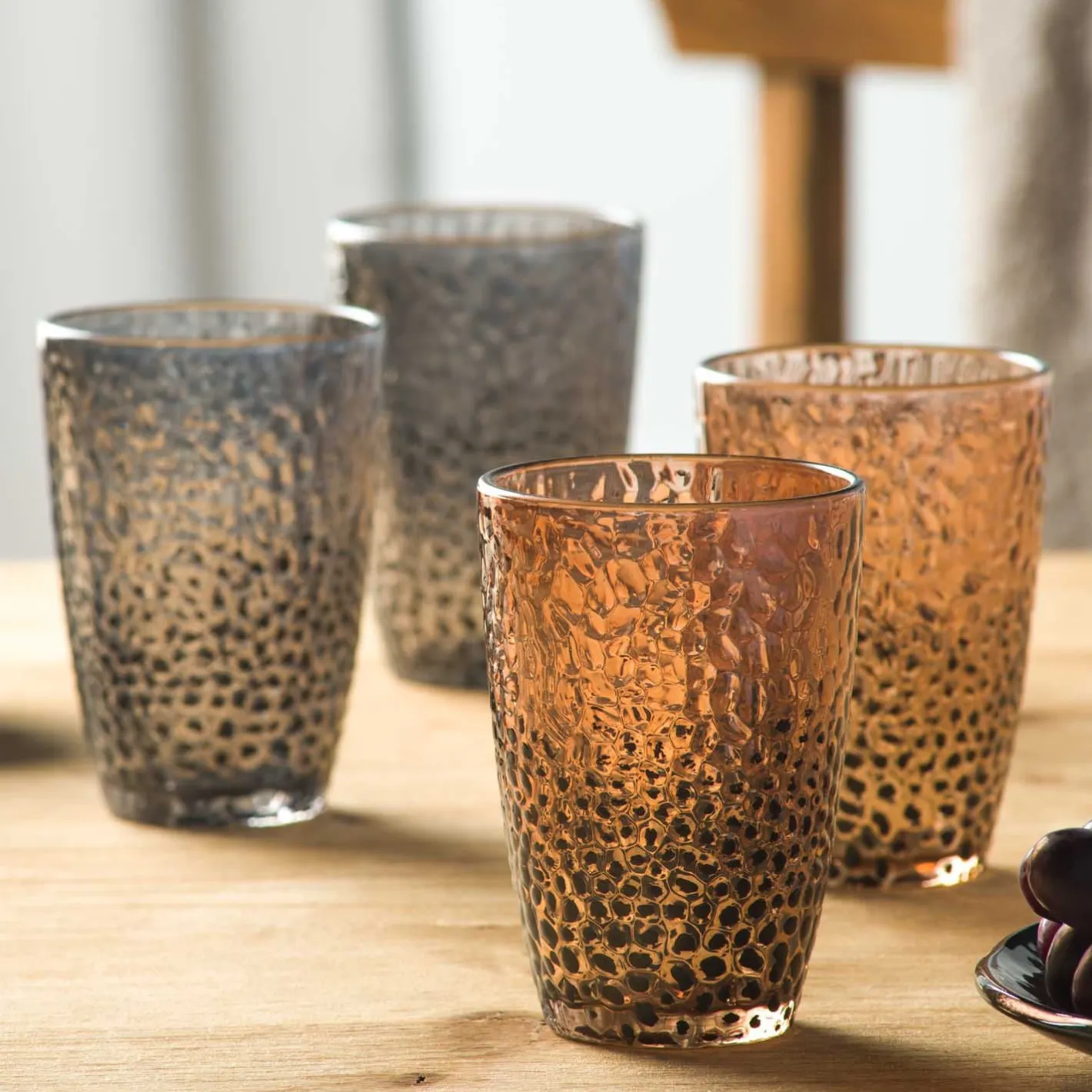 Trinkglas MATERA 340ml beige 4er-Set*LEONARDO Best