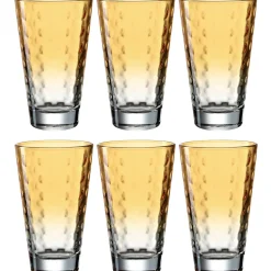 Trinkglas OPTIC 300 ml apricot 6er-Set*LEONARDO Clearance