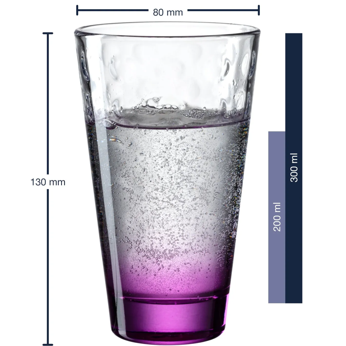 Trinkglas OPTIC 300 ml 6er-Set sortiert*LEONARDO Online