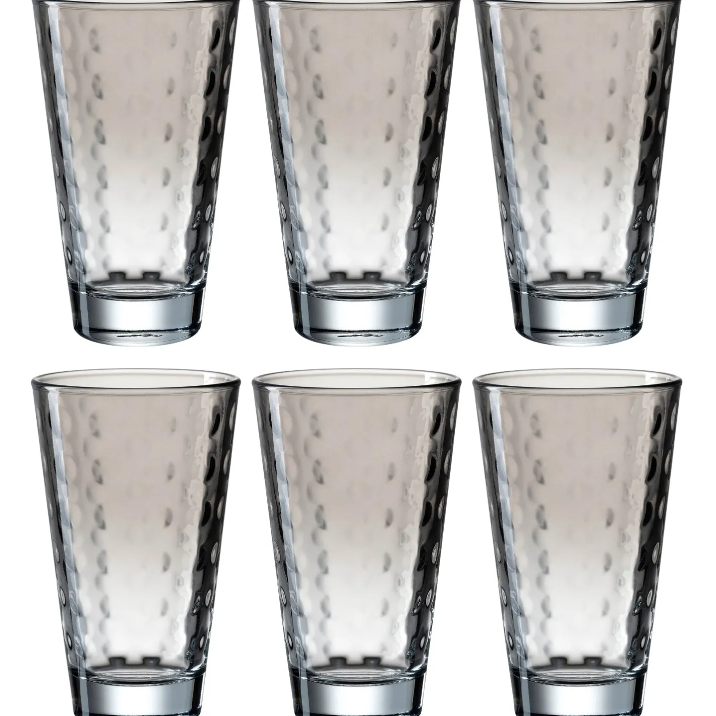 Trinkglas OPTIC 300 ml grau 6er-Set*LEONARDO Hot