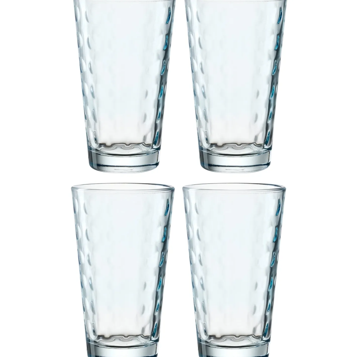Trinkglas OPTIC 540 ml hellblau 4er Set*LEONARDO