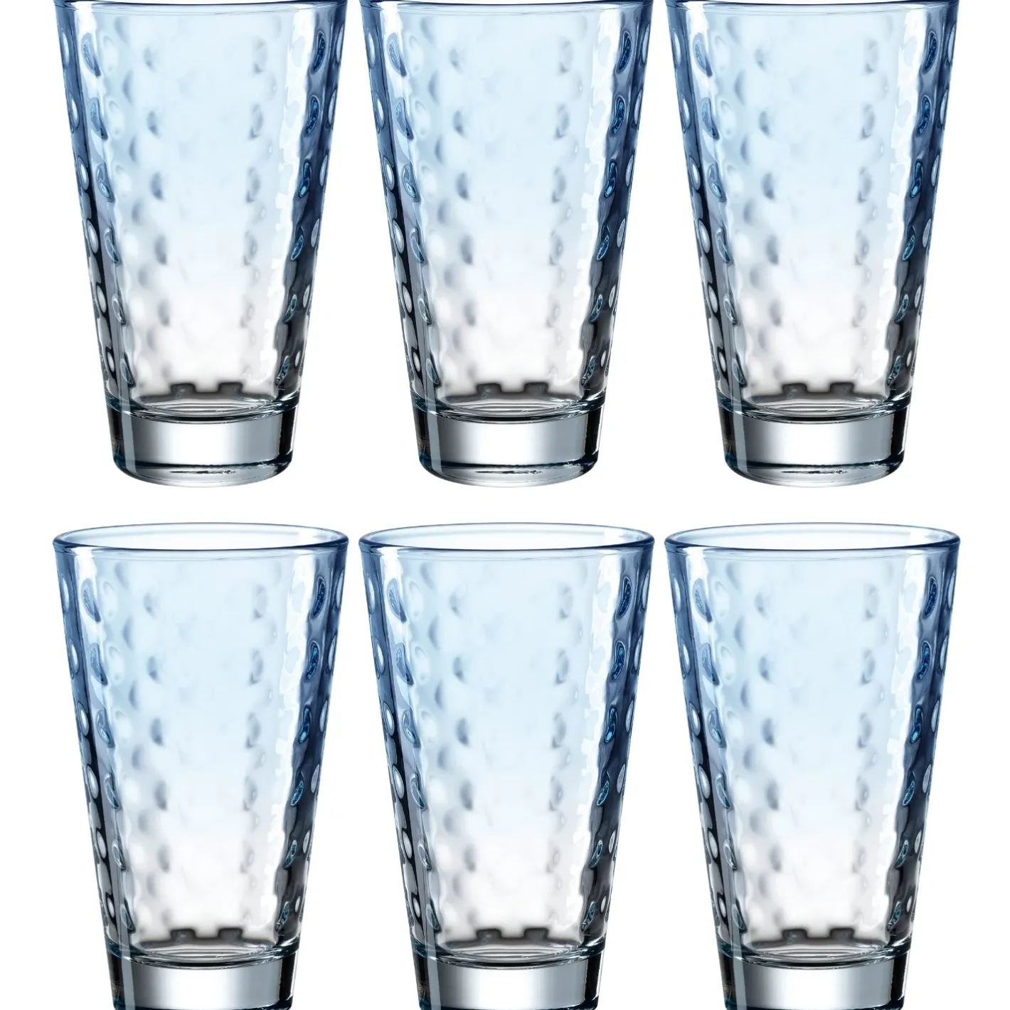 Trinkglas OPTIC 300 ml hellblau 6er-Set*LEONARDO Best