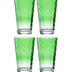 Trinkglas OPTIC 540 ml hellgrün 4er Set*LEONARDO Hot